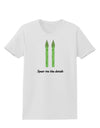 Asparagus - Spear Me the Details Womens T-Shirt-Womens T-Shirt-TooLoud-White-X-Small-Davson Sales