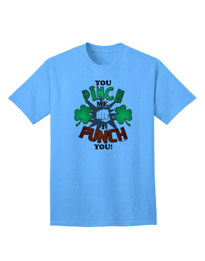 Assertive Expression: You Pinch Me I Punch You - Adult T-Shirt Collection-Mens T-shirts-TooLoud-Aquatic-Blue-Small-Davson Sales