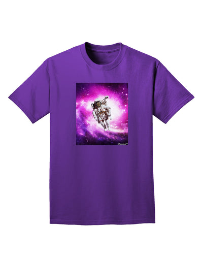 Astronaut Cat Adult Dark T-Shirt-Mens T-Shirt-TooLoud-Purple-Small-Davson Sales