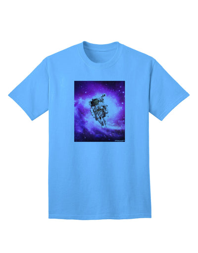 Astronaut Cat Adult T-Shirt-unisex t-shirt-TooLoud-Aquatic-Blue-Small-Davson Sales