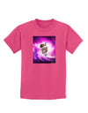 Astronaut Cat Childrens Dark T-Shirt-Childrens T-Shirt-TooLoud-Sangria-X-Small-Davson Sales