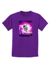 Astronaut Cat Childrens Dark T-Shirt-Childrens T-Shirt-TooLoud-Purple-X-Small-Davson Sales