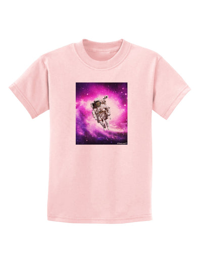 Astronaut Cat Childrens T-Shirt-Childrens T-Shirt-TooLoud-PalePink-X-Small-Davson Sales