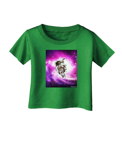 Astronaut Cat Infant T-Shirt Dark-Infant T-Shirt-TooLoud-Clover-Green-06-Months-Davson Sales