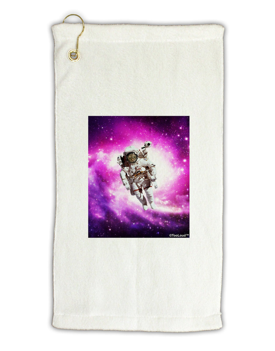 Astronaut Cat Micro Terry Gromet Golf Towel 16 x 25 inch-Golf Towel-TooLoud-White-Davson Sales