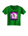 Astronaut Cat Toddler T-Shirt Dark-Toddler T-Shirt-TooLoud-Clover-Green-2T-Davson Sales