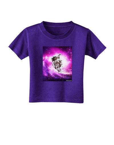 Astronaut Cat Toddler T-Shirt Dark-Toddler T-Shirt-TooLoud-Purple-2T-Davson Sales
