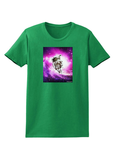 Astronaut Cat Womens Dark T-Shirt-TooLoud-Kelly-Green-X-Small-Davson Sales