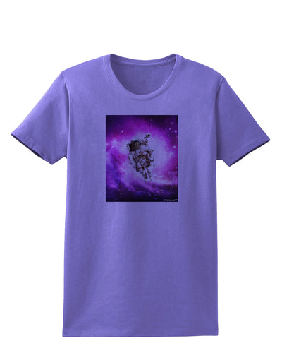 Astronaut Cat Womens T-Shirt-Womens T-Shirt-TooLoud-Violet-X-Small-Davson Sales