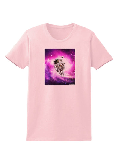 Astronaut Cat Womens T-Shirt-Womens T-Shirt-TooLoud-PalePink-X-Small-Davson Sales