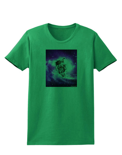 Astronaut Cat Womens T-Shirt-Womens T-Shirt-TooLoud-Kelly-Green-X-Small-Davson Sales