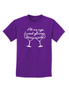 At My Age I Need Glasses - Margarita Childrens Dark T-Shirt by TooLoud-Childrens T-Shirt-TooLoud-Purple-X-Small-Davson Sales