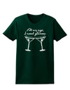 At My Age I Need Glasses - Martini Distressed Womens Dark T-Shirt by TooLoud-Womens T-Shirt-TooLoud-Forest-Green-Small-Davson Sales