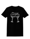 At My Age I Need Glasses - Martini Distressed Womens Dark T-Shirt by TooLoud-Womens T-Shirt-TooLoud-Black-X-Small-Davson Sales