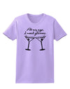 At My Age I Need Glasses - Martini Distressed Womens T-Shirt by TooLoud-Womens T-Shirt-TooLoud-Lavender-X-Small-Davson Sales