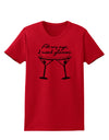 At My Age I Need Glasses - Martini Distressed Womens T-Shirt by TooLoud-Womens T-Shirt-TooLoud-Red-X-Small-Davson Sales