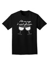 At My Age I Need Glasses - Wine Adult Dark T-Shirt by TooLoud-Mens T-Shirt-TooLoud-Black-Small-Davson Sales