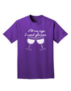 At My Age I Need Glasses - Wine Adult Dark T-Shirt by TooLoud-Mens T-Shirt-TooLoud-Purple-Small-Davson Sales