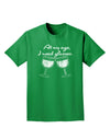 At My Age I Need Glasses - Wine Distressed Adult Dark T-Shirt by TooLoud-Mens T-Shirt-TooLoud-Kelly-Green-Small-Davson Sales