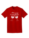 At My Age I Need Glasses - Wine Distressed Adult Dark T-Shirt by TooLoud-Mens T-Shirt-TooLoud-Red-Small-Davson Sales