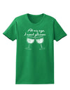 At My Age I Need Glasses - Wine Distressed Womens Dark T-Shirt by TooLoud-Womens T-Shirt-TooLoud-Kelly-Green-X-Small-Davson Sales