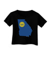 Atlanta Georgia Flag Infant T-Shirt Dark-Infant T-Shirt-TooLoud-Black-18-Months-Davson Sales