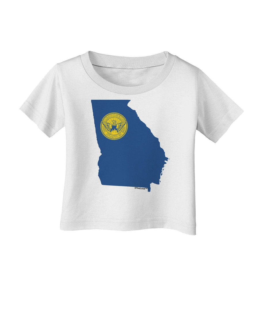 Atlanta Georgia Flag Infant T-Shirt-Infant T-Shirt-TooLoud-White-18-Months-Davson Sales