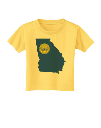 Atlanta Georgia Flag Toddler T-Shirt-Toddler T-Shirt-TooLoud-Yellow-4T-Davson Sales