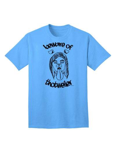 Attention: Exquisite Beware of Thotweiler Adult T-Shirt by TooLoud-Mens T-shirts-TooLoud-Aquatic-Blue-Small-Davson Sales