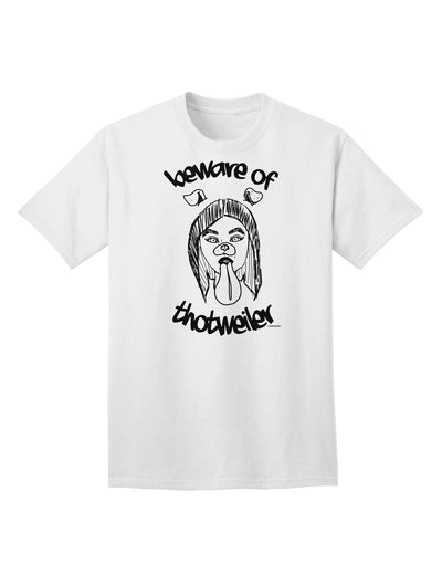 Attention: Exquisite Beware of Thotweiler Adult T-Shirt by TooLoud-Mens T-shirts-TooLoud-White-Small-Davson Sales