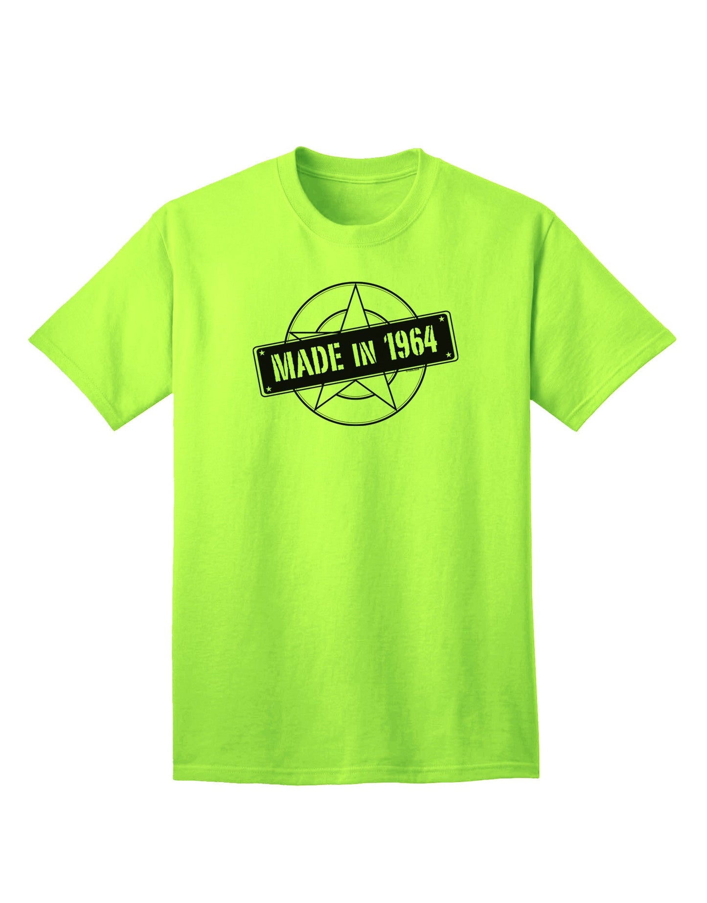Authentic 1964 Vintage-Inspired Adult T-Shirt - Crafted with Pride-Mens T-shirts-TooLoud-Neon-Green-Small-Davson Sales