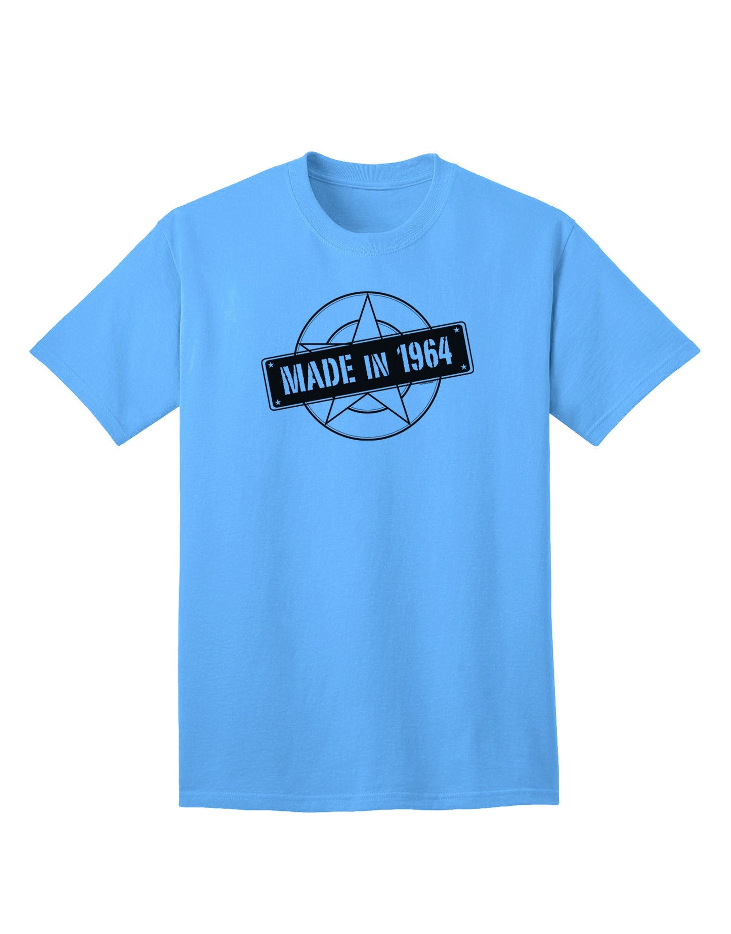 Authentic 1964 Vintage-Inspired Adult T-Shirt - Crafted with Pride-Mens T-shirts-TooLoud-Aquatic-Blue-Small-Davson Sales