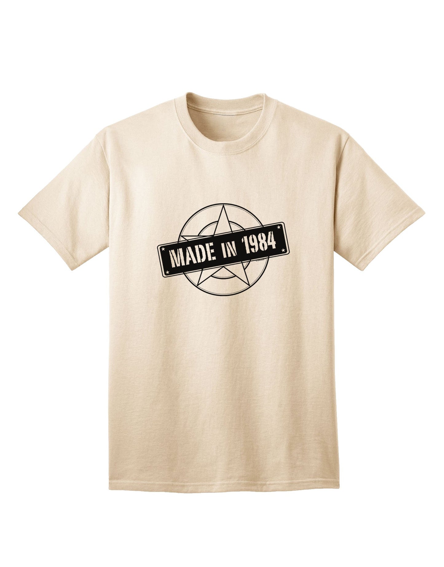 Authentic 1984 Vintage-Inspired Adult T-Shirt - Proudly Made in Your Birth Year-Mens T-shirts-TooLoud-Natural-Small-Davson Sales