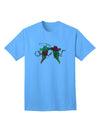 Authentic Cowboy Chili Peppers Adult T-Shirt - Premium Quality-Mens T-shirts-TooLoud-Aquatic-Blue-Small-Davson Sales