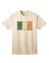 Authentic Distressed Irish Flag - Premium Adult T-Shirt Representing the Flag of Ireland-Mens T-shirts-TooLoud-Natural-Small-Davson Sales
