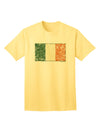 Authentic Distressed Irish Flag - Premium Adult T-Shirt Representing the Flag of Ireland-Mens T-shirts-TooLoud-Yellow-Small-Davson Sales