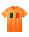 Authentic Irish Flag - Premium Adult T-Shirt Representing the Flag of Ireland-Mens T-shirts-TooLoud-Neon-Orange-Small-Davson Sales