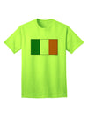 Authentic Irish Flag - Premium Adult T-Shirt Representing the Flag of Ireland-Mens T-shirts-TooLoud-Neon-Green-Small-Davson Sales