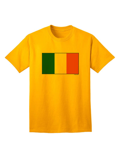 Authentic Irish Flag - Premium Adult T-Shirt Representing the Flag of Ireland-Mens T-shirts-TooLoud-Gold-Small-Davson Sales