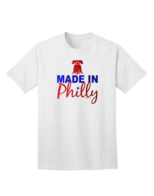 Authentic Made In Philly Adult T-Shirt - Premium Quality-Mens T-shirts-TooLoud-White-Small-Davson Sales