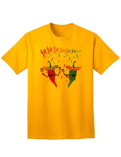 Authentic Mexican Chili Peppers Adult T-Shirt-Mens T-shirts-TooLoud-Gold-Small-Davson Sales