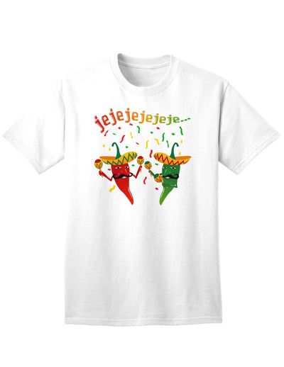 Authentic Mexican Chili Peppers Adult T-Shirt-Mens T-shirts-TooLoud-White-Small-Davson Sales