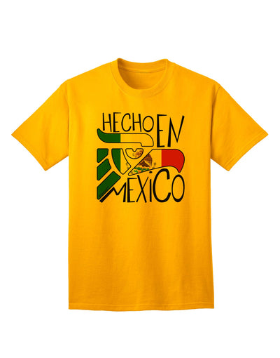 Authentic Mexican Design: Mexican Flag Adult T-Shirt by TooLoud-Mens T-shirts-TooLoud-Gold-Small-Davson Sales