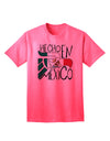 Authentic Mexican Design: Mexican Flag Adult T-Shirt by TooLoud-Mens T-shirts-TooLoud-Neon-Pink-Small-Davson Sales