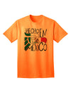 Authentic Mexican Design: Mexican Flag Adult T-Shirt by TooLoud-Mens T-shirts-TooLoud-Neon-Orange-Small-Davson Sales