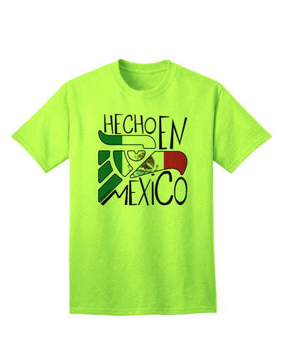 Authentic Mexican Design: Mexican Flag Adult T-Shirt by TooLoud-Mens T-shirts-TooLoud-Neon-Green-Small-Davson Sales