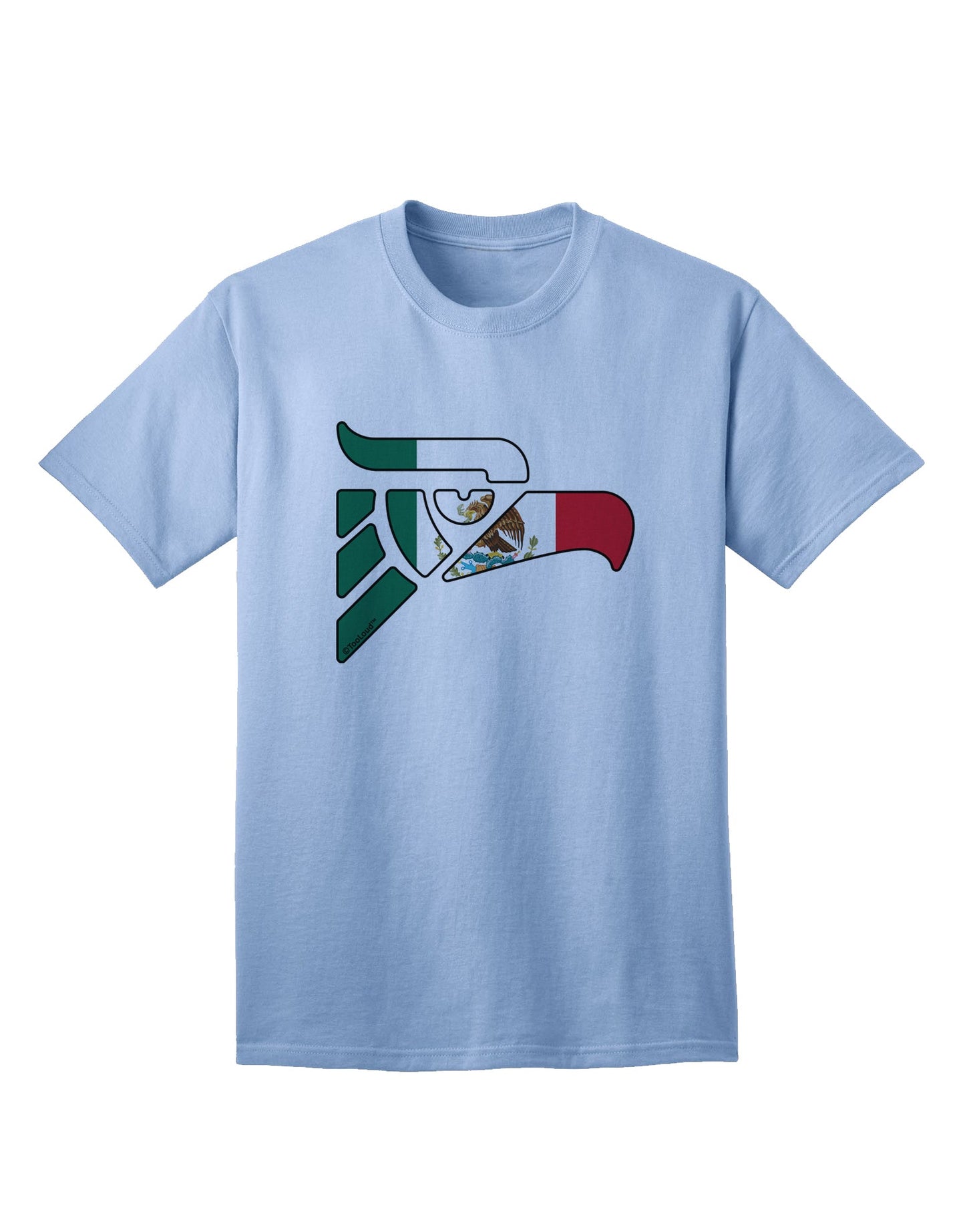 Authentic Mexican Eagle Symbol - Mexican Flag Adult T-Shirt by TooLoud-Mens T-shirts-TooLoud-Light-Blue-Small-Davson Sales
