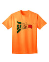 Authentic Mexican Eagle Symbol - Mexican Flag Adult T-Shirt by TooLoud-Mens T-shirts-TooLoud-Neon-Orange-Small-Davson Sales