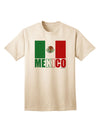 Authentic Mexican Flag Adult T-Shirt with Mexico Text by TooLoud-Mens T-shirts-TooLoud-Natural-Small-Davson Sales