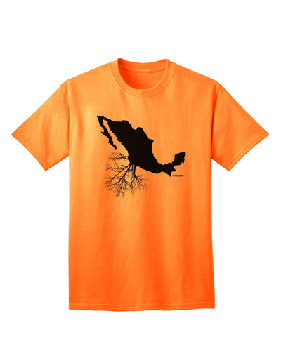 Authentic Mexican Heritage Adult T-Shirt with Exquisite Design by TooLoud-Mens T-shirts-TooLoud-Neon-Orange-Small-Davson Sales